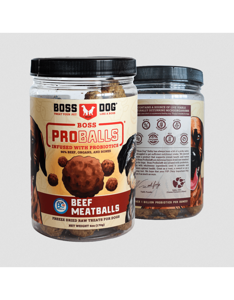 Boss Dog Brand Boss Dog Treats | ProBalls Beef 3 oz