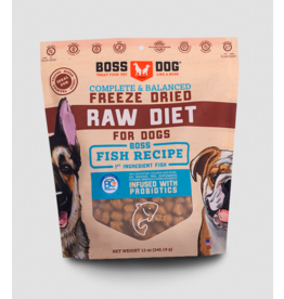 Boss Dog Brand Boss Dog Freeze Dried Dog Food | Fish Recipe 12 oz Nuggets