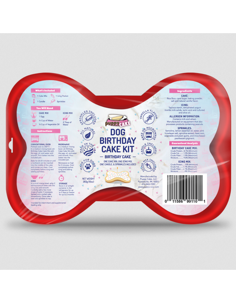 Puppy Cake LLC Puppy Cake Birthday Cake Kit | Funfetti Birthday Cake 9 oz