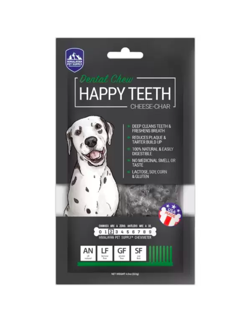 Himalayan Dog Chew DISC/M Himalayan Dog Treats | Happy Teeth Charcoal 4 oz