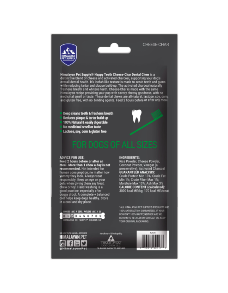 Himalayan Dog Chew Himalayan Dog Treats | Happy Teeth Charcoal 4 oz