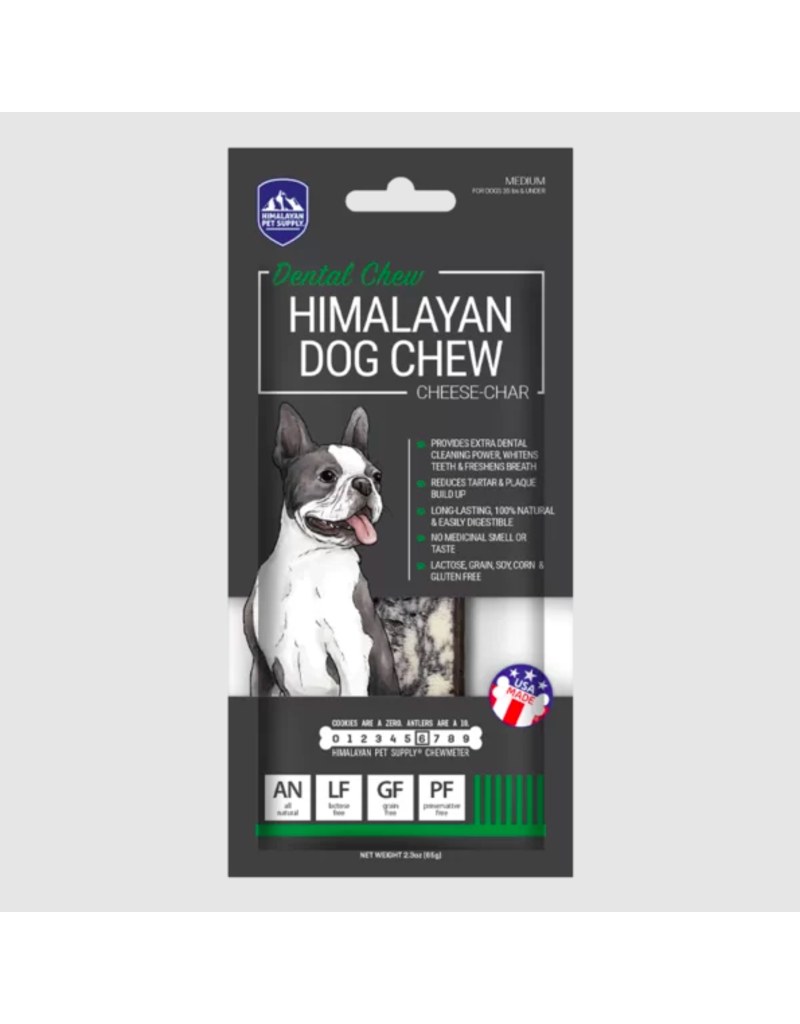 Himalayan Dog Chew Himalayan Dog Treats | Cheese Charcoal Chew Medium 5.3 oz