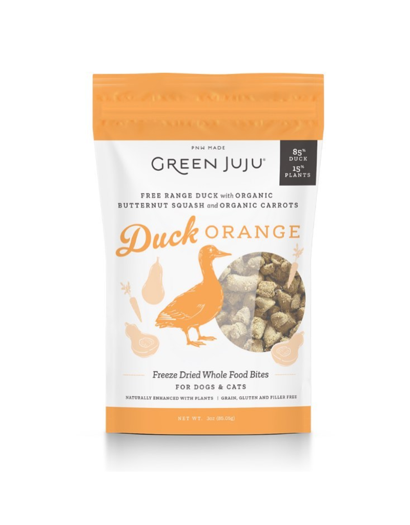Green Juju Green Juju Freeze Dried Treats | Duck Orange 7.5 oz