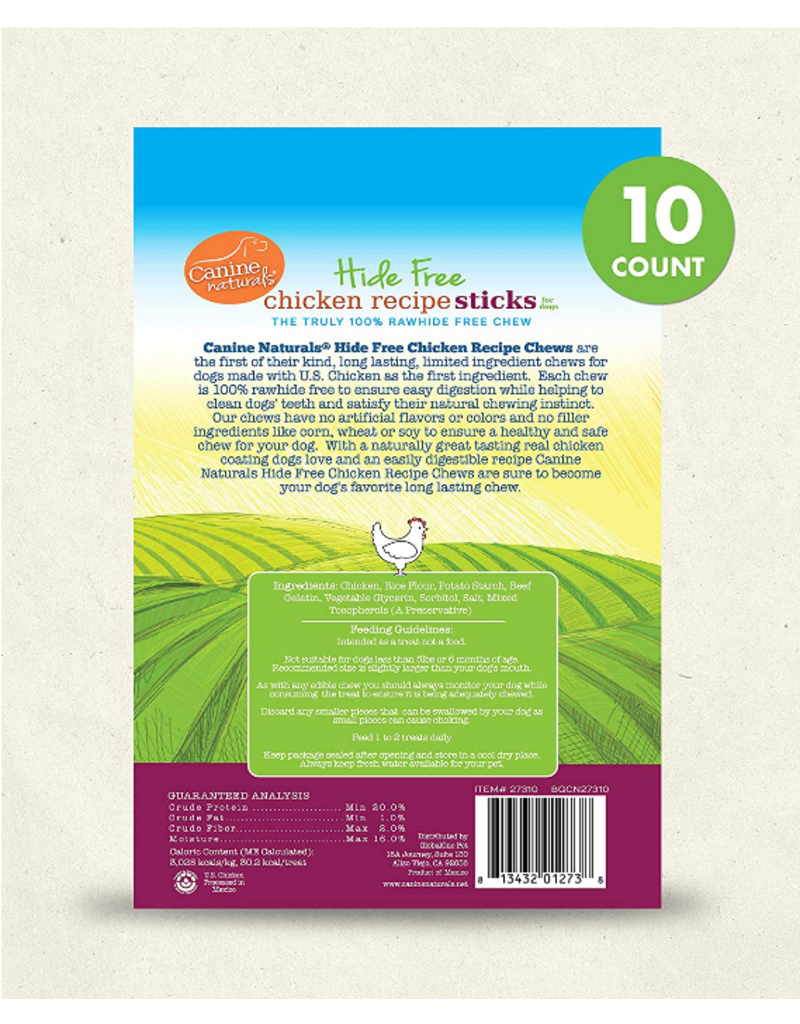 Canine Naturals Canine Naturals Hide Free Dog Chews | Chicken Sticks 10 pk