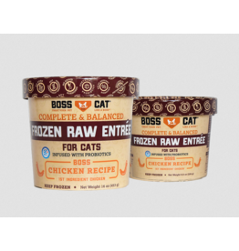 Boss Dog Brand Boss Dog Frozen Raw Cat Food | Chicken Recipe 8 oz (*Frozen Products for Local Delivery or In-Store Pickup Only. *)