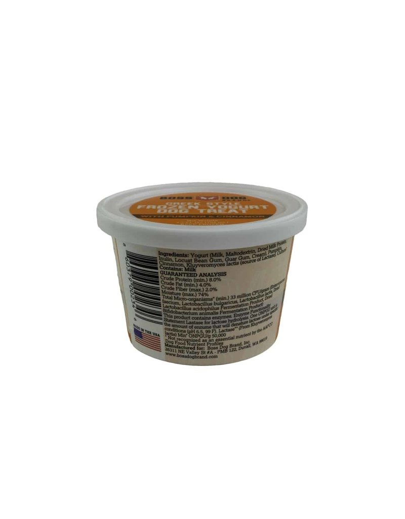 Boss Dog Brand Boss Dog Brand Greek Style Frozen Yogurt | Pumpkin & Cinnamon 3.5 oz (*Frozen Products for Local Delivery or In-Store Pickup Only. *)