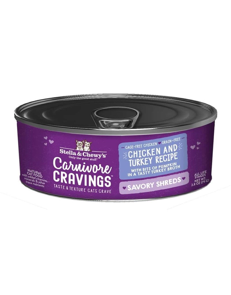 Stella & Chewy's Stella & Chewy's Carnivore Cravings Savory Shreds Canned Cat Food | Chicken & Turkey 2.8 oz single