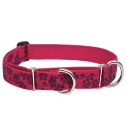Lupine Lupine Originals 1" Martingale Dog Collar | Plum Blossom 15"-22"
