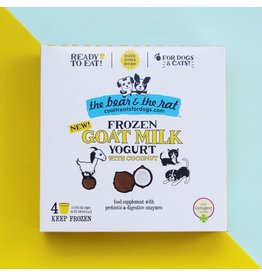 The Bear & The Rat The Bear & The Rat Frozen Goat Milk Yogurt with Coconut 4 pk CASE (*Frozen Products for Local Delivery or In-Store Pickup Only. *)