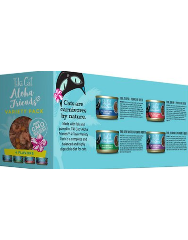 Tiki Cat Tiki Cat Aloha Friends Pouches Variety Pack 3 oz CASE