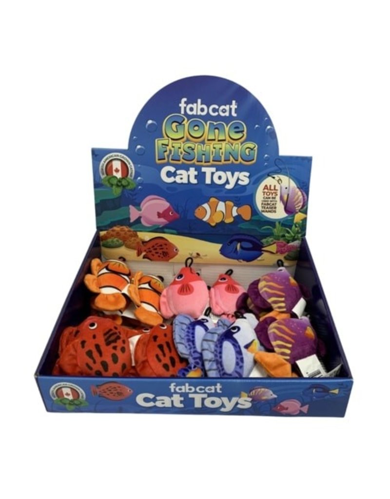 fabcat Fab Cat Catnip Cat Toys | Gone Fishing Assorted Toys single