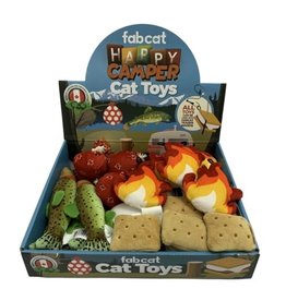 fabcat Fab Cat Catnip Cat Toys | Happy Camper Assorted Toys single