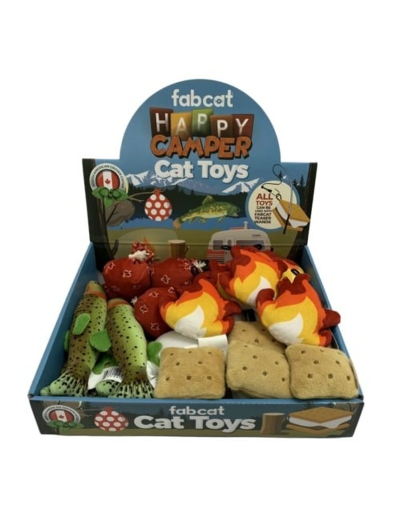 fabcat Fab Cat Catnip Cat Toys | Happy Camper Assorted Toys single