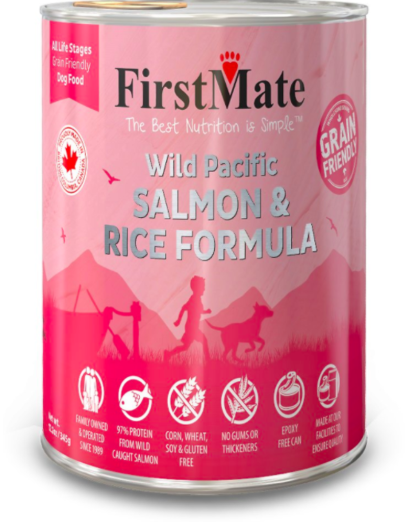 Firstmate FirstMate Canned Dog Food Grain-Friendly Wild Salmon & Rice 12.2 oz CASE