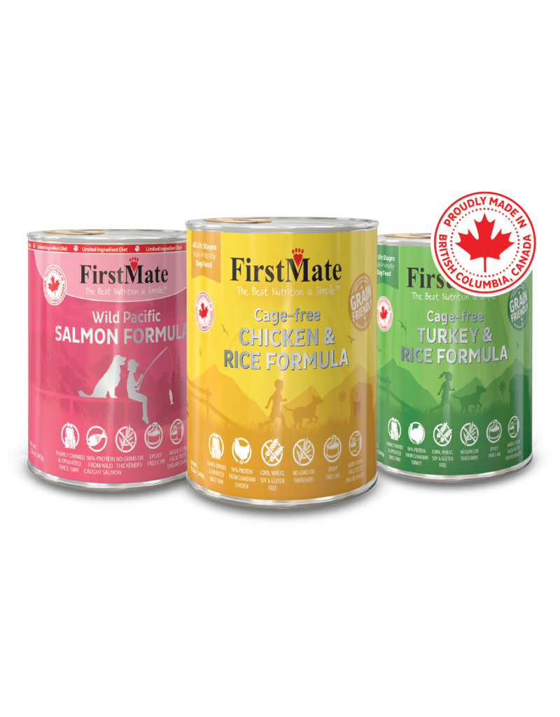 Firstmate FirstMate Canned Dog Food Grain-Friendly Cage-Free Chicken & Rice 12.2 oz CASE