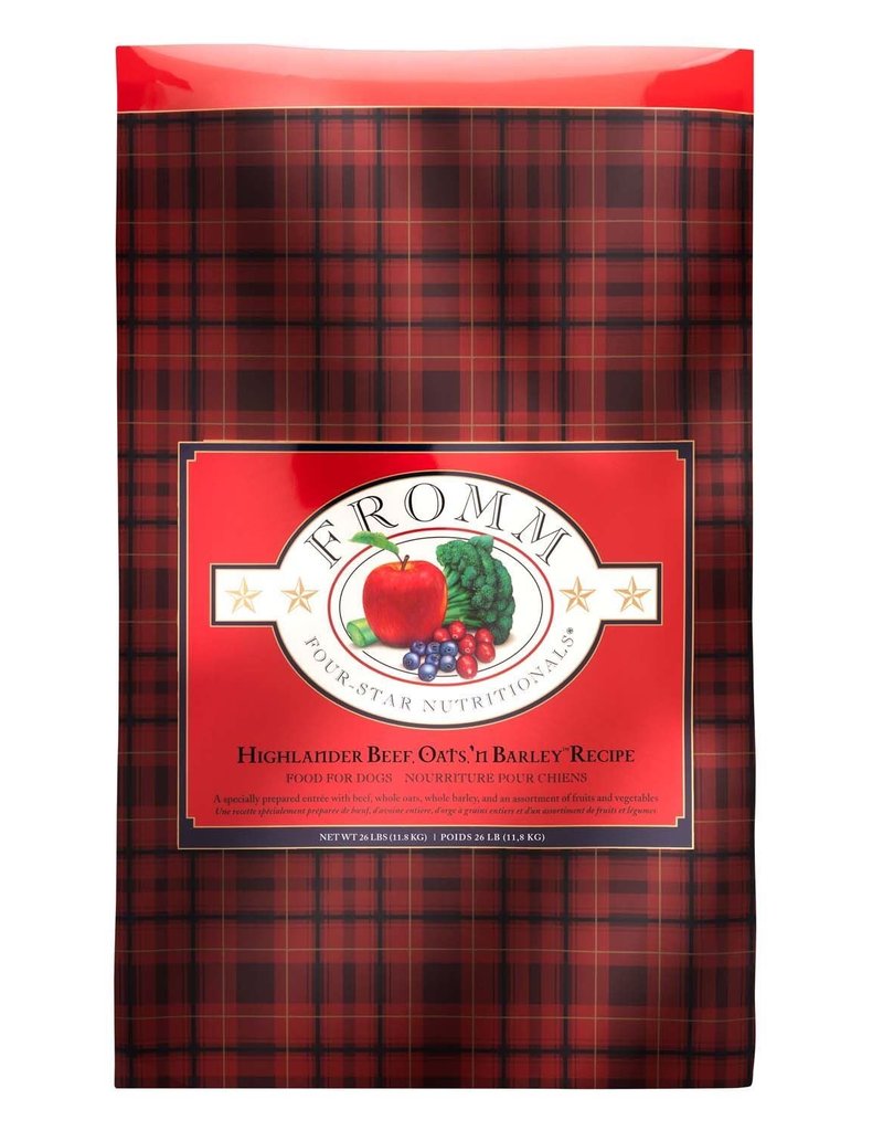 Fromm Fromm Four Star Dog Kibble | Highlander Beef, Oats 'n Barley 26 lb
