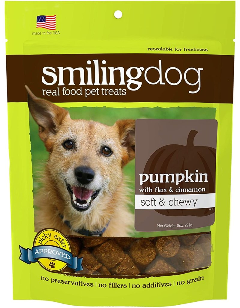 Herbsmith Herbsmith Smiling Dog Soft &Herbsmith SmilingDog Soft & Chewy Treats | Pumpkin w/ Flax & Cinnamon 8 oz