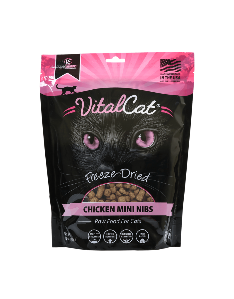 Vital Essentials Vital Essentials Freeze Dried Cat Food | Chicken Mini Nibs 12 oz