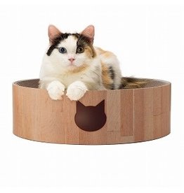 Necoichi Necoichi Cat Scratcher | Cozy Cat Scratcher Bowl Oak Large