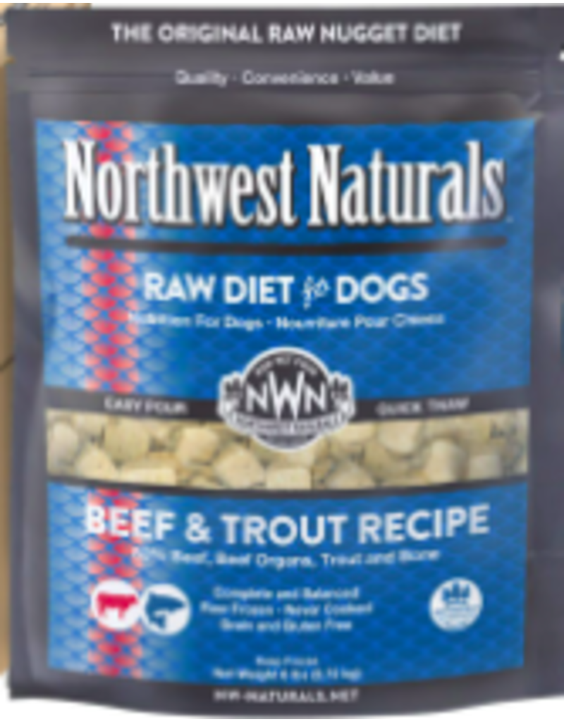 Northwest Naturals Northwest Naturals Frozen Dog Nuggets | Beef & Trout 6 lb (*Frozen Products for Local Delivery or In-Store Pickup Only. *)