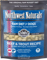 Northwest Naturals™ Beef & Trout Nuggets - Raw Diet for Dogs