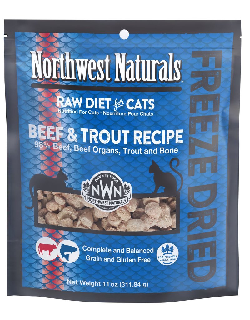 Northwest Naturals Northwest Naturals Freeze Dried Cat Food | Beef & Trout 11 oz