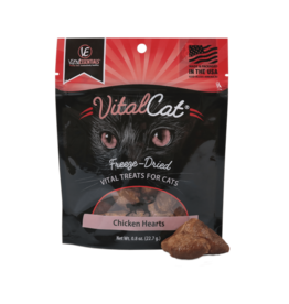 Vital Essentials Vital Essentials Freeze Dried Cat Treats | Chicken Hearts 0.8 oz