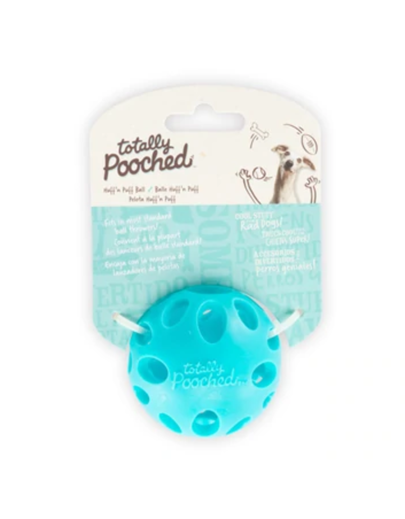 Totally Pooched Totally Pooched Dog Toys | Huff N Puff Ball Teal 2.5 in