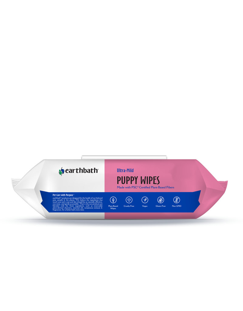 Earthbath Earthbath Dog Grooming Wipes | Puppy Wipes Wild Cherry 100 ct