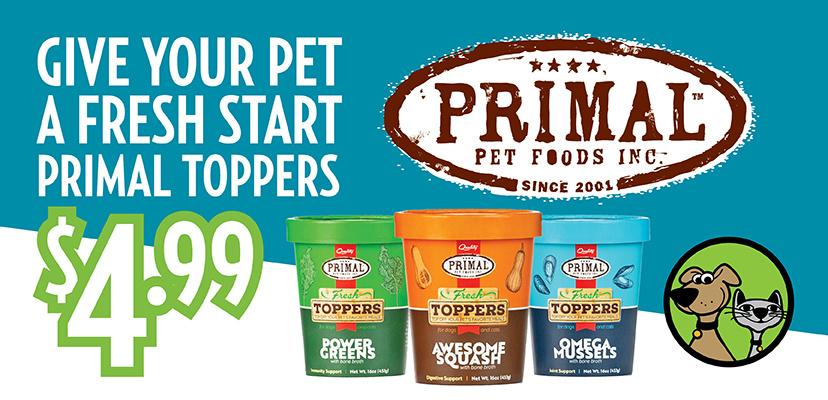 Primal Fresh Toppers Build A Better Bowl For Both Cats & Dogs