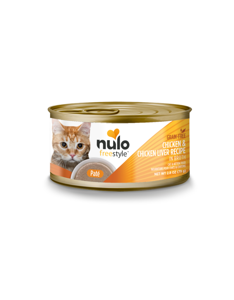 Nulo Nulo Freestyle Canned Cat Food | Chicken & Chicken Liver Pate 2.8 oz CASE