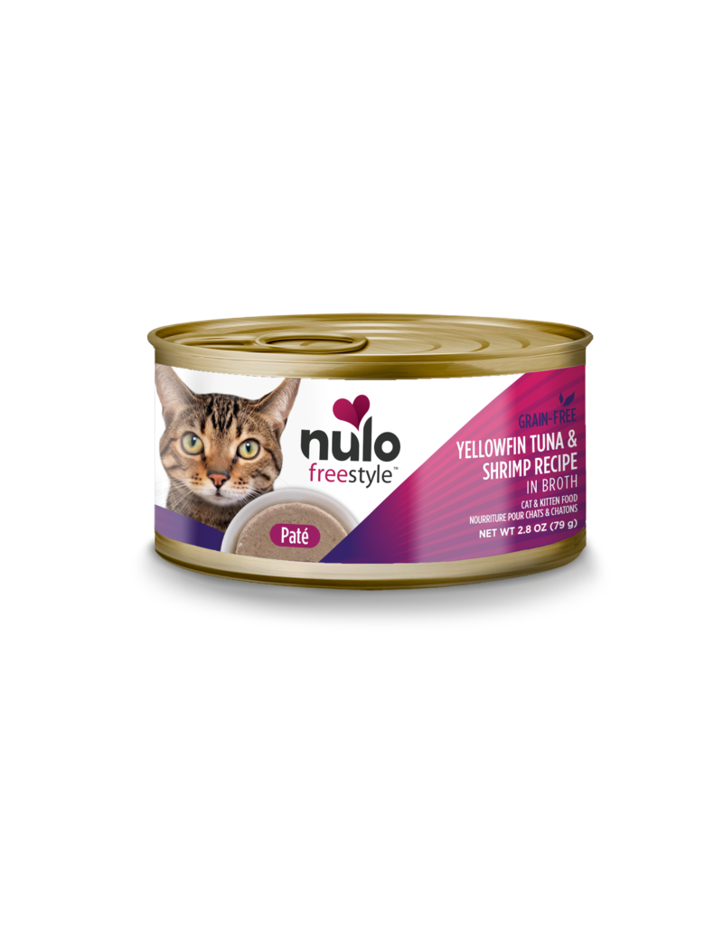 Nulo Nulo Freestyle Canned Cat Food | Yellowfin Tuna & Shrimp Pate 2.8 oz single