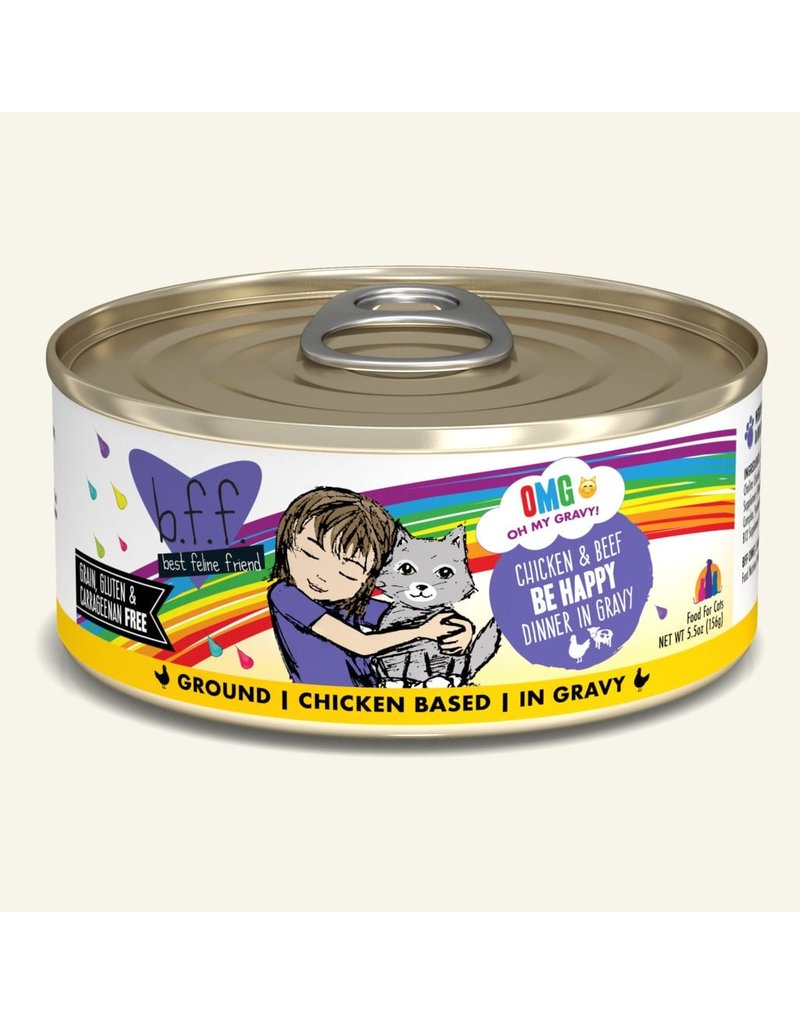 Weruva Weruva BFF OMG! Canned Cat Food | Be Happy Chicken & Beef 5.5 oz