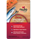 Nulo Nulo Freestyle Cat Food Pouches | Chunky Salmon & Mackerel Broth 2.8 oz single