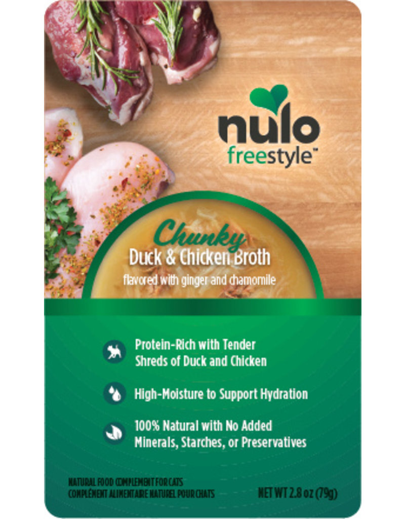 Nulo Nulo Freestyle Cat Food Pouches | Chunky Duck & Chicken Broth 2.8 oz single