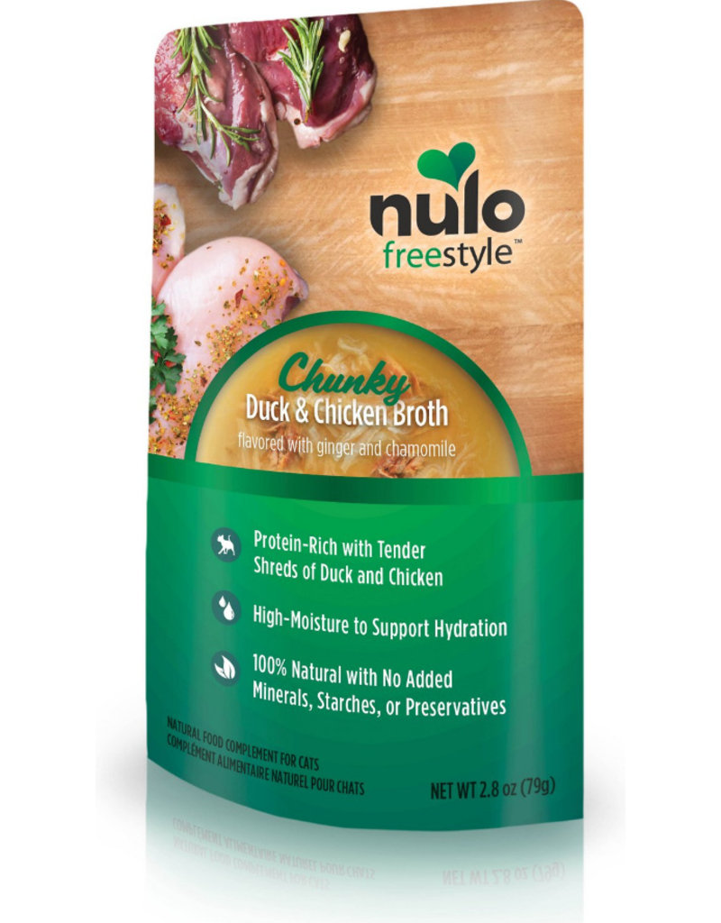 Nulo Nulo Freestyle Cat Food Pouches | Chunky Duck & Chicken Broth 2.8 oz CASE