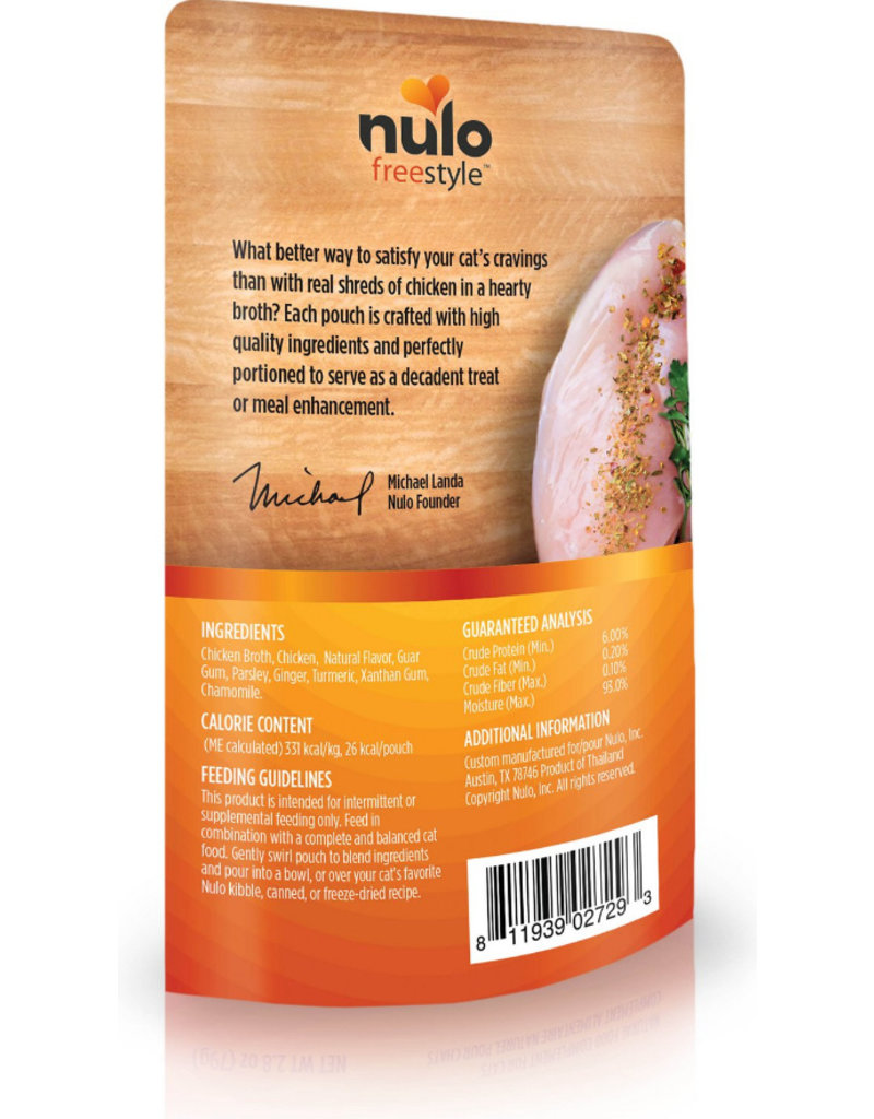 Nulo Nulo Freestyle Cat Food Pouches | Chunky Chicken Broth 2.8 oz single