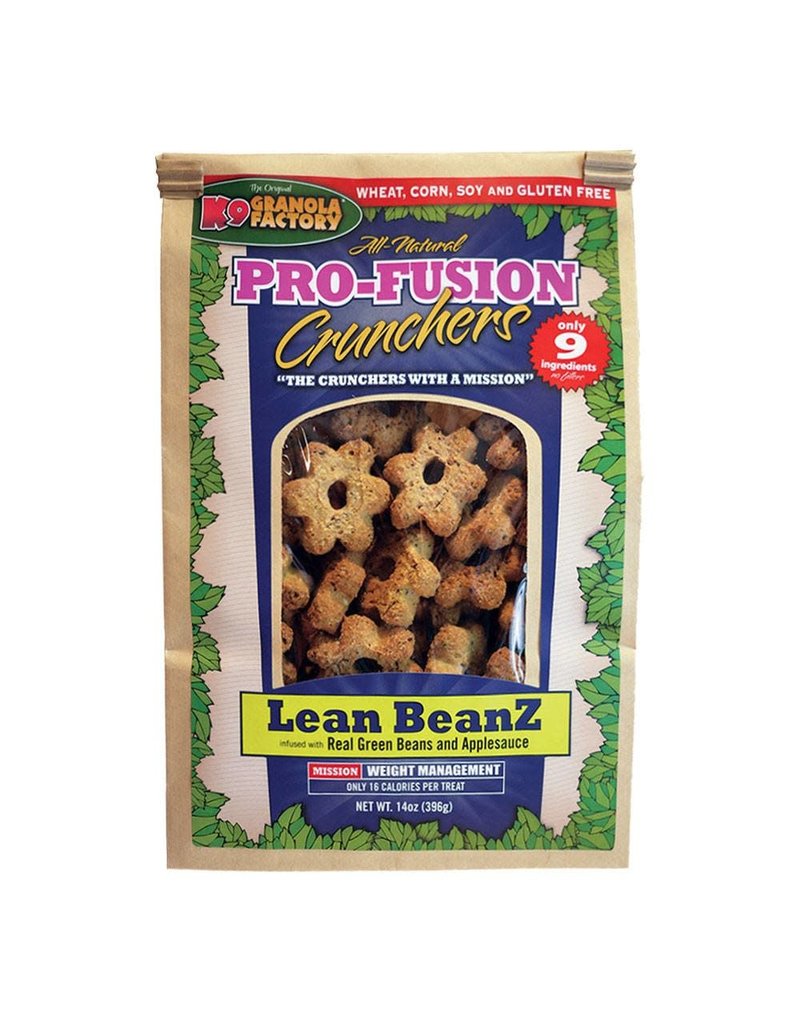 K9 Granola Factory K9 Granola Factory Pro-Fusion Crunchers Dog Treats | Lean Beanz 14 oz