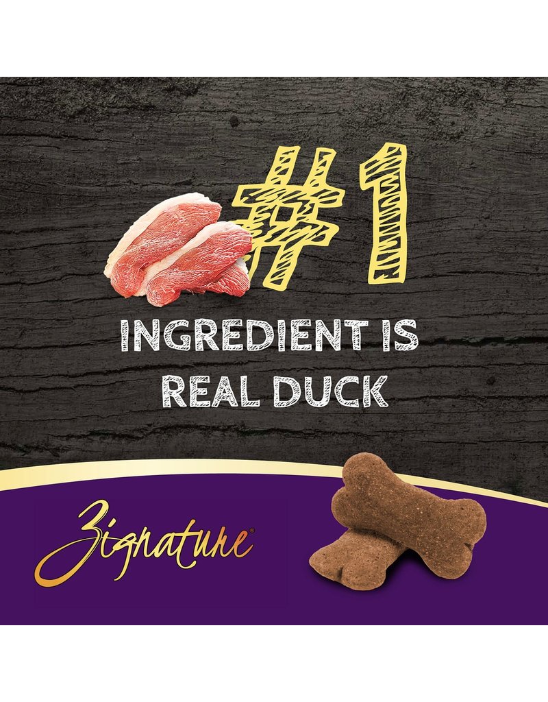 Zignature Zignature Crunchy Dog Treat | Duck Formula Ziggy Bars 12 oz