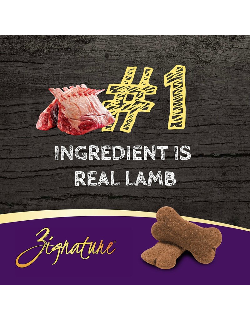 Zignature Zignature Crunchy Dog Treat | Lamb Formula Ziggy Bars 12 oz