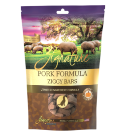 Zignature Zignature Crunchy Dog Treat | Pork Formula Ziggy Bars 12 oz