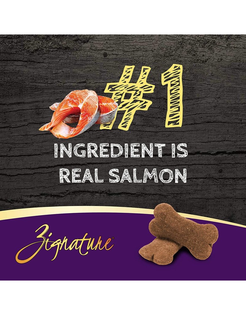 Zignature Zignature Crunchy Dog Treat | Salmon Formula Ziggy Bars 12 oz