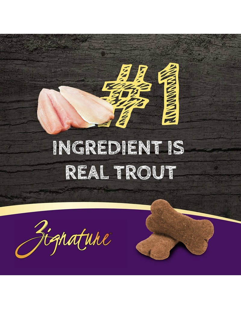 Zignature Zignature Crunchy Dog Treat | Trout Formula Ziggy Bars 12 oz