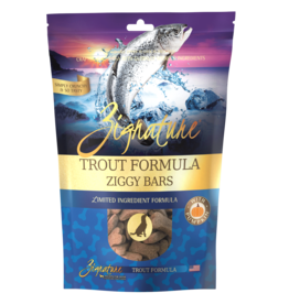 Zignature Zignature Crunchy Dog Treat | Trout Formula Ziggy Bars 12 oz