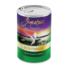 Zignature Zignature Dog Canned Food Duck 13 oz single