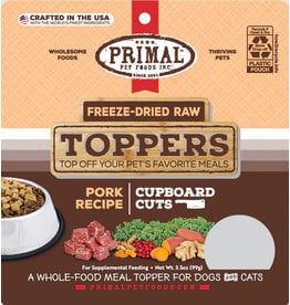 Primal Pet Foods Primal Freeze Dried Cupboard Cuts Toppers | Pork 18 oz