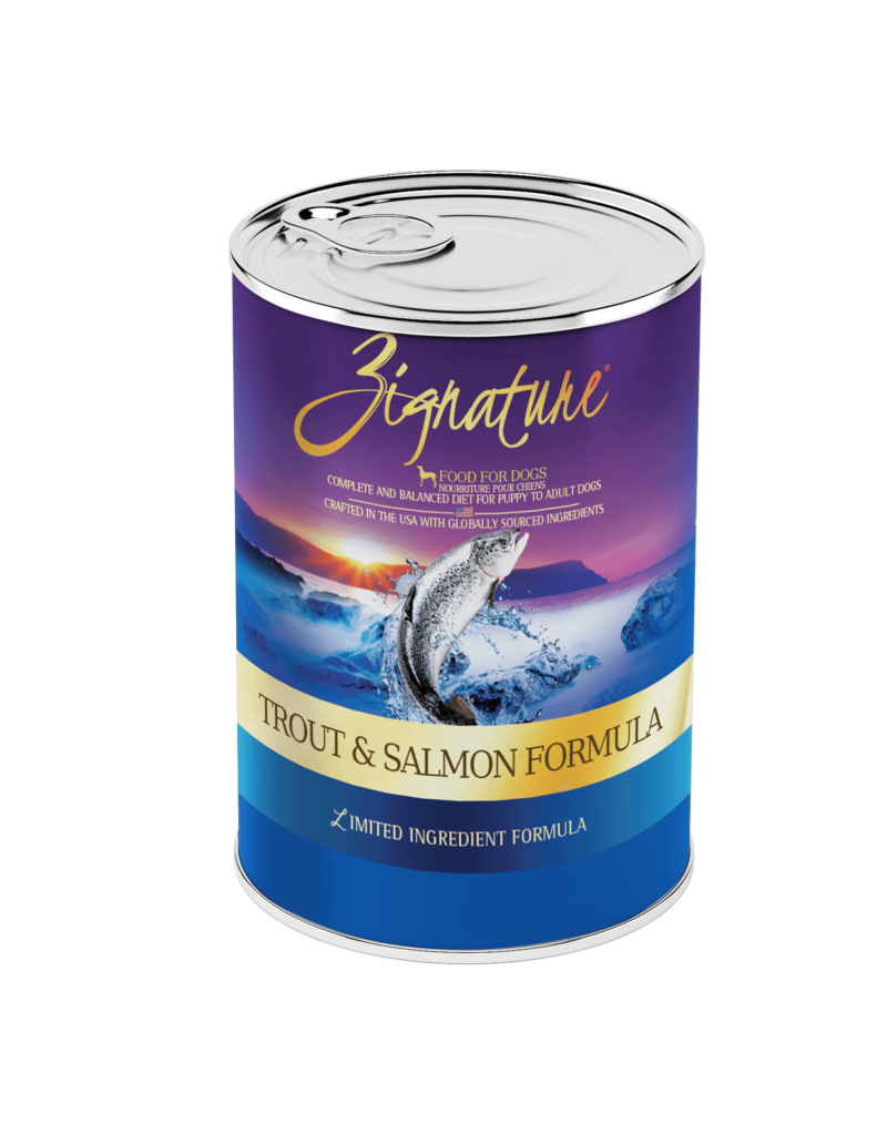 Zignature Zignature Canned Dog Food | Trout & Salmon 13 oz CASE