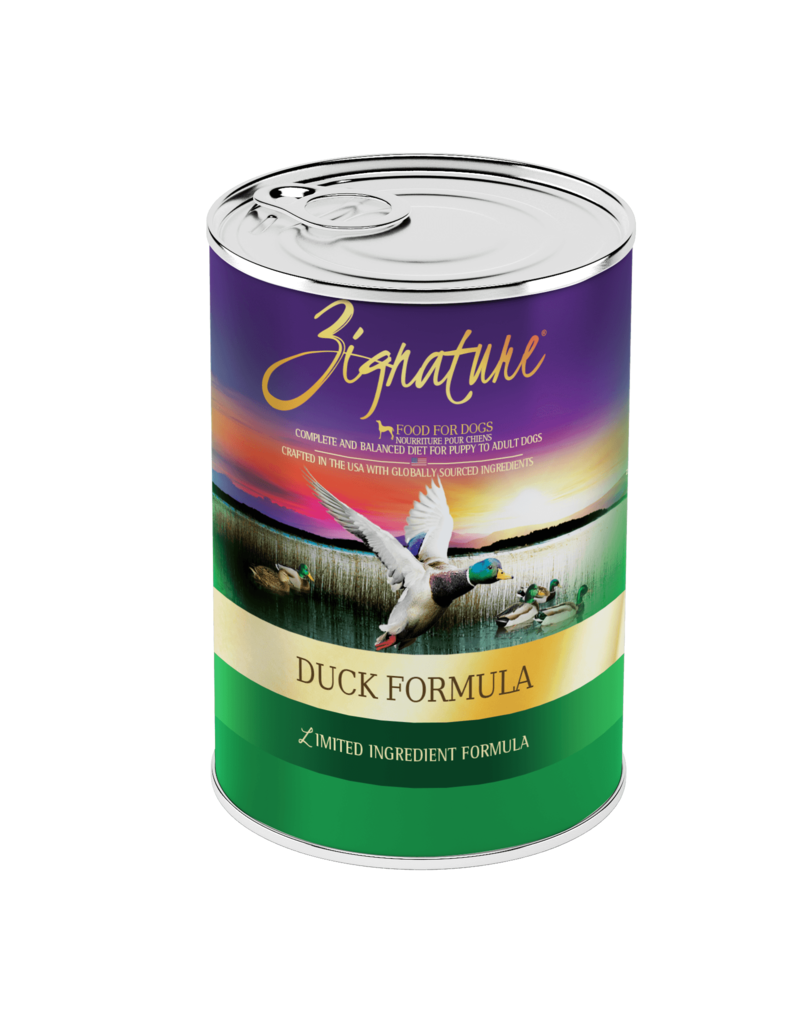 Zignature Zignature Canned Dog Food | Duck 13 oz CASE