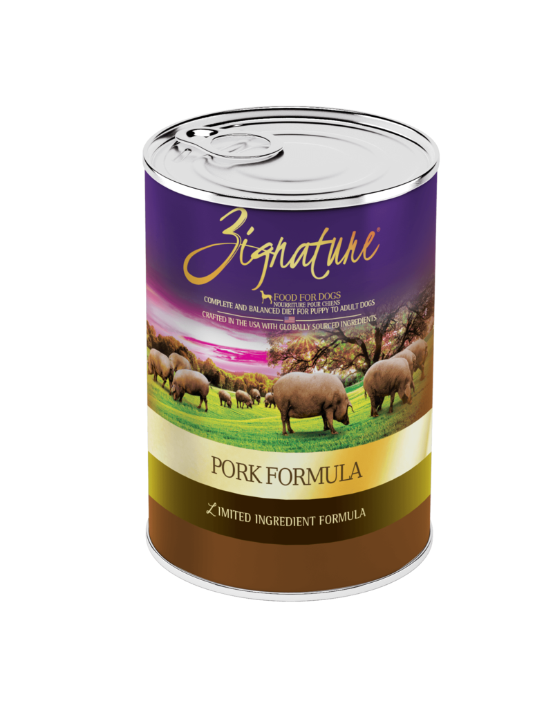 Zignature Zignature Canned Dog Food | Pork 13 oz CASE