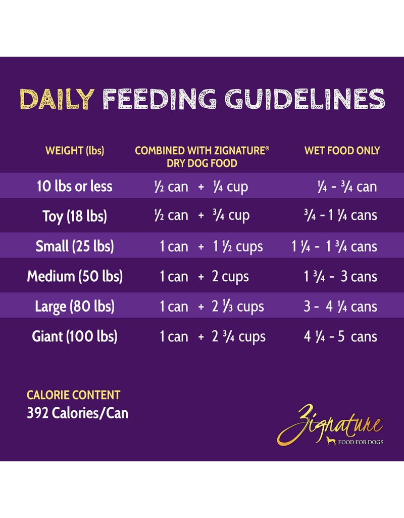 Zignature Zignature Canned Dog Food | Venison 13 oz CASE